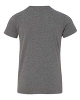 Bella + Canvas 3001Y Youth Jersey T-Shirt #color_DEEP HEATHER