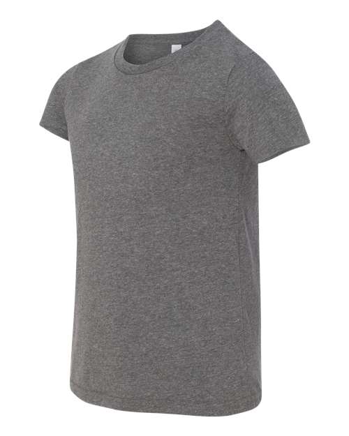 Bella + Canvas 3001Y Youth Jersey T-Shirt #color_DEEP HEATHER