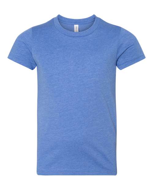 Bella + Canvas 3001Y Youth Jersey T-Shirt #color_HTHR COLUM BLUE