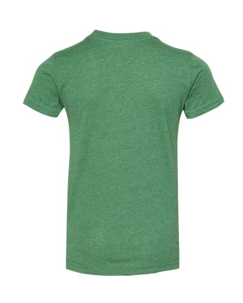 Bella + Canvas 3001Y Youth Jersey T-Shirt #color_HTHR GRASS GRN
