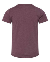 Bella + Canvas 3001Y Youth Jersey T-Shirt #color_HEATHER MAROON