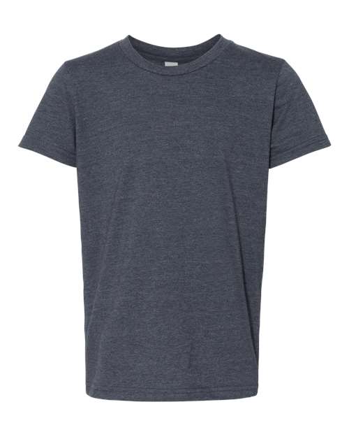 Bella + Canvas 3001Y Youth Jersey T-Shirt #color_HEATHER NAVY