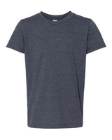 Bella + Canvas 3001Y Youth Jersey T-Shirt #color_HEATHER NAVY