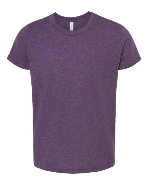 Bella + Canvas 3001Y Youth Jersey T-Shirt #color_HTHR TEAM PURPLE