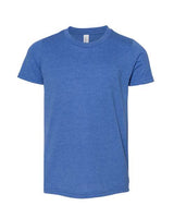 Bella + Canvas 3001Y Youth Jersey T-Shirt #color_HEATHER TRU ROYL
