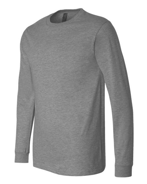 Bella + Canvas 3501 Unisex Jersey Long-Sleeve T-Shirt #color_DEEP HEATHER