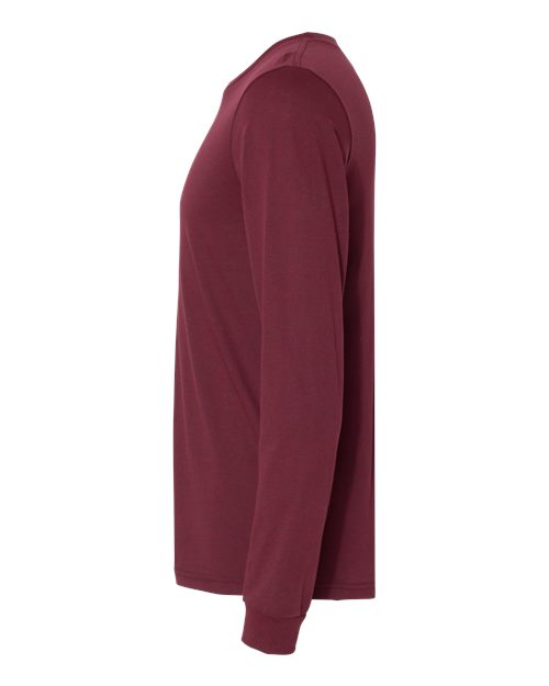 Bella + Canvas 3501 Unisex Jersey Long-Sleeve T-Shirt #color_HEATHER CARDINAL