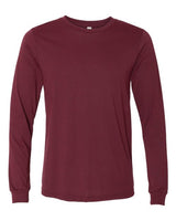 Bella + Canvas 3501 Unisex Jersey Long-Sleeve T-Shirt #color_HEATHER CARDINAL