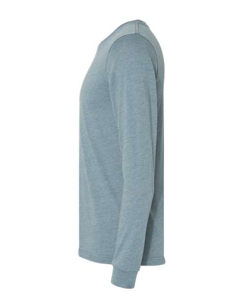 Bella + Canvas 3501 Unisex Jersey Long-Sleeve T-Shirt #color_HEATHER SLATE