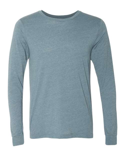 Bella + Canvas 3501 Unisex Jersey Long-Sleeve T-Shirt #color_HEATHER SLATE