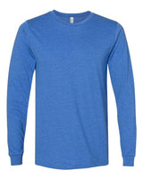 Bella + Canvas 3501 Unisex Jersey Long-Sleeve T-Shirt #color_HEATHER TRU ROYL