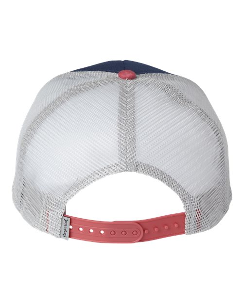 Imperial 1287 North Country Trucker Cap #color_Royal/ Nantucket/ Grey