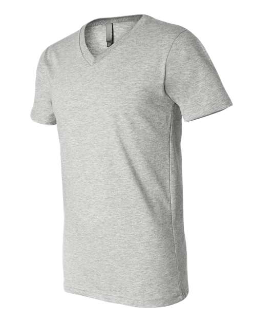 Bella + Canvas 3005 Unisex Jersey Short-Sleeve V-Neck T-Shirt #color_ATHLETIC HEATHER
