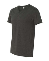 Bella + Canvas 3005 Unisex Jersey Short-Sleeve V-Neck T-Shirt #color_DK GREY HEATHER