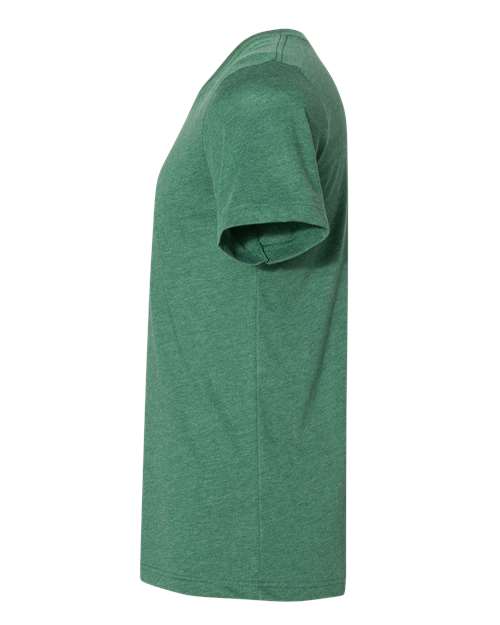 Bella + Canvas 3005 Unisex Jersey Short-Sleeve V-Neck T-Shirt #color_HTHR GRASS GRN