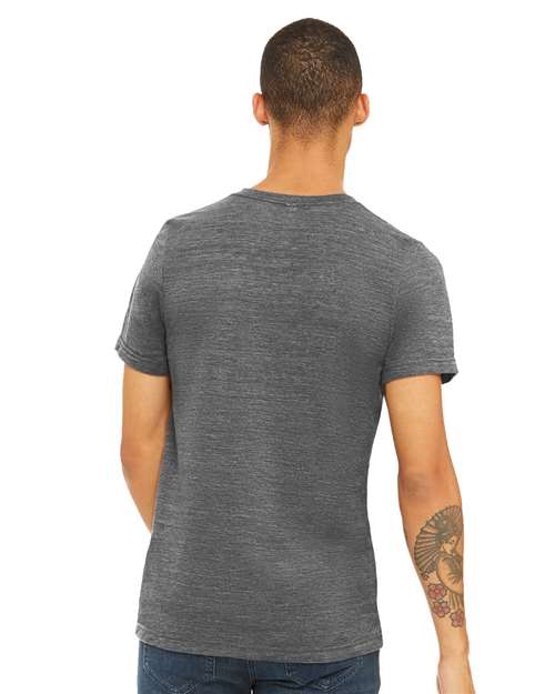 Bella + Canvas 3005 Unisex Jersey Short-Sleeve V-Neck T-Shirt #color_ASPHALT SLUB