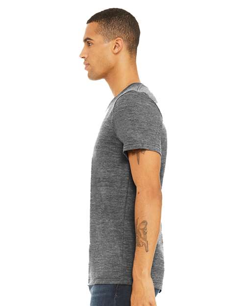 Bella + Canvas 3005 Unisex Jersey Short-Sleeve V-Neck T-Shirt #color_ASPHALT SLUB