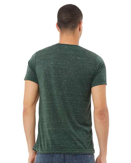 Bella + Canvas 3005 Unisex Jersey Short-Sleeve V-Neck T-Shirt #color_FOREST MARBLE
