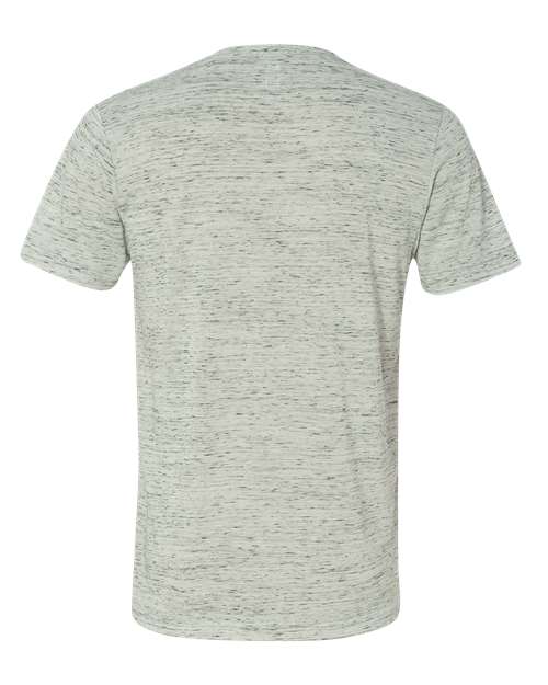 Bella + Canvas 3005 Unisex Jersey Short-Sleeve V-Neck T-Shirt #color_WHITE MARBLE