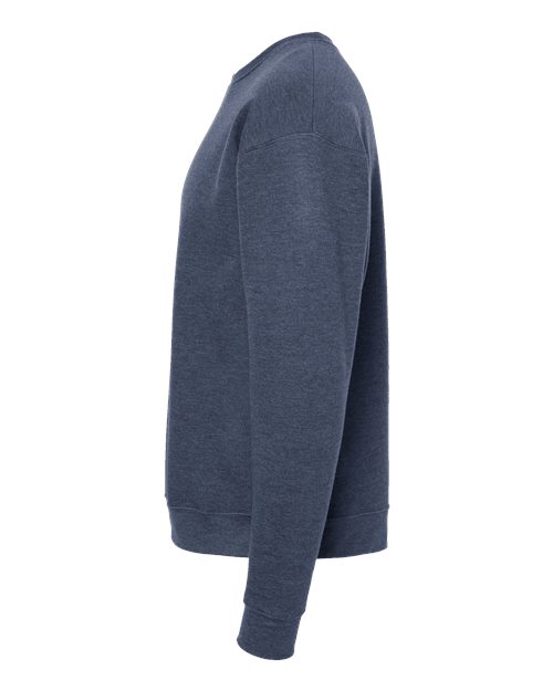 Tultex 340 Fleece Crewneck Sweatshirt #color_Heather Denim