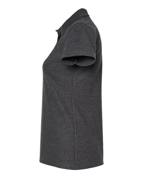 Tultex 401 Women's 50/50 Sport Pique Polo #color_Heather Charcoal