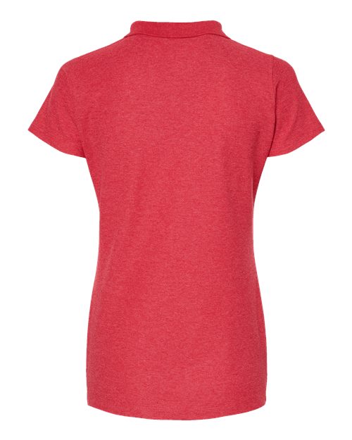 Tultex 401 Women's 50/50 Sport Pique Polo #color_Heather Red