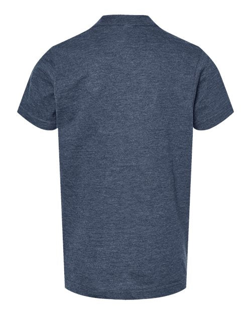 Tultex 235 Youth Fine Jersey T-Shirt #color_Heather Denim