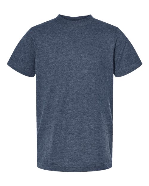 Tultex 235 Youth Fine Jersey T-Shirt #color_Heather Denim