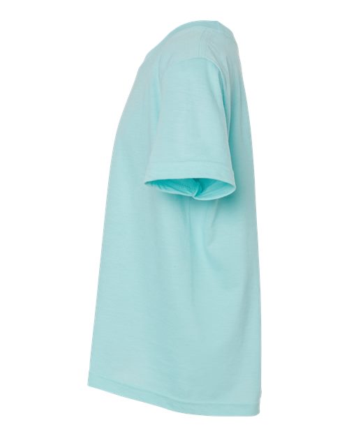 Tultex 235 Youth Fine Jersey T-Shirt #color_Heather Purist Blue