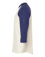 Tultex 245 Fine Jersey Raglan T-Shirt #color_Vintage White/ Inked India