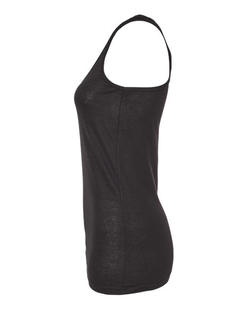 Tultex 190 Women's Poly-Rich Racerback Tank Top #color_Black