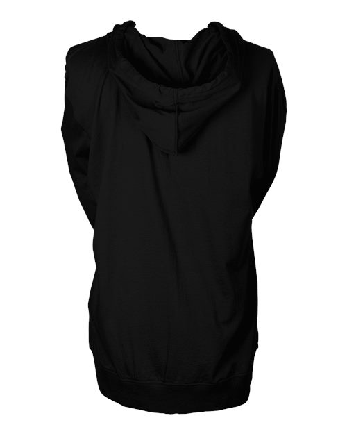 Tultex 260 Beach Full-Zip Hooded Long Sleeve T-Shirt #color_Black