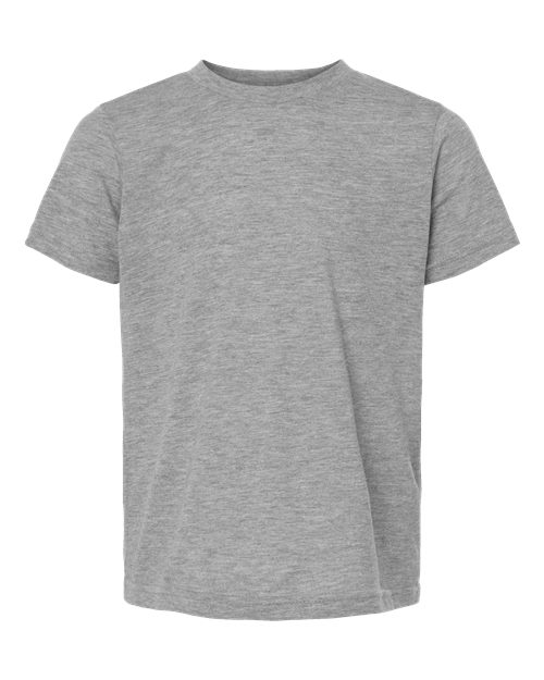 Tultex 265 Youth Poly-Rich T-Shirt #color_Heather Grey