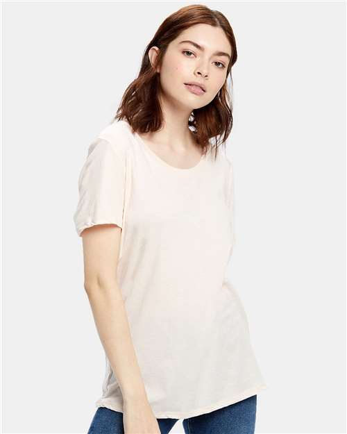 US Blanks US115 Women's Loose Fit Boyfriend Tee #color_LIGHT ROSE PINK