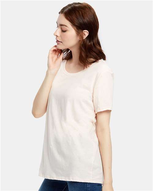 US Blanks US115 Women's Loose Fit Boyfriend Tee #color_LIGHT ROSE PINK