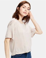 US Blanks US309 Ladies' Boxy Open Neck Top #color_CHAMPAGNE