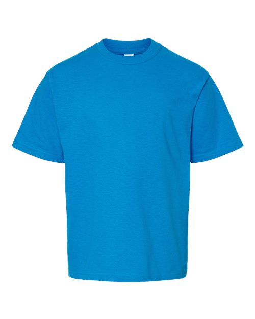 M&O 4850 Youth Gold Soft Touch T-Shirt #color_Turquoise