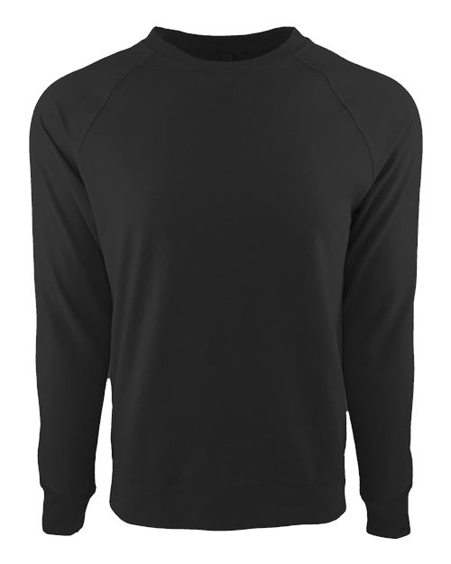 Next Level N9000 Unisex French Terry Raglan Crew #color_GRAPHITE BLACK