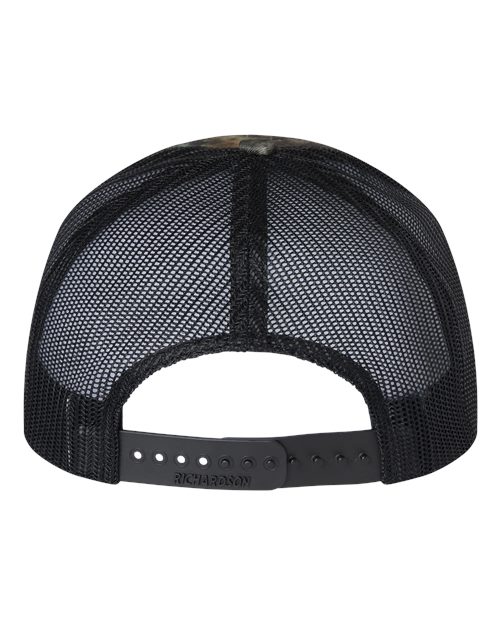 Richardson 112P Printed Trucker Cap #color_Mossy Oak Country DNA/ Black