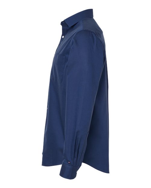 Tommy Hilfiger 13TH106 New England Cotton Oxford Shirt #color_Navy Blazer