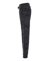 Independent Trading Co. PRM20PNT Women's California Wave Wash Sweatpants #color_Black Camo Heather