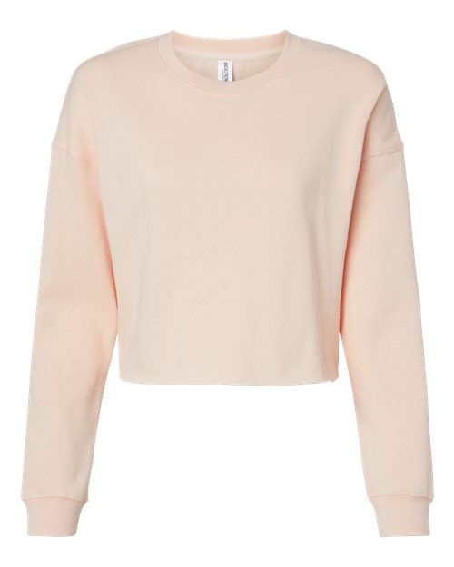 Independent Trading Co. AFX24CRP Women's Lightweight Crop Crewneck Sweatshirt #color_Blush