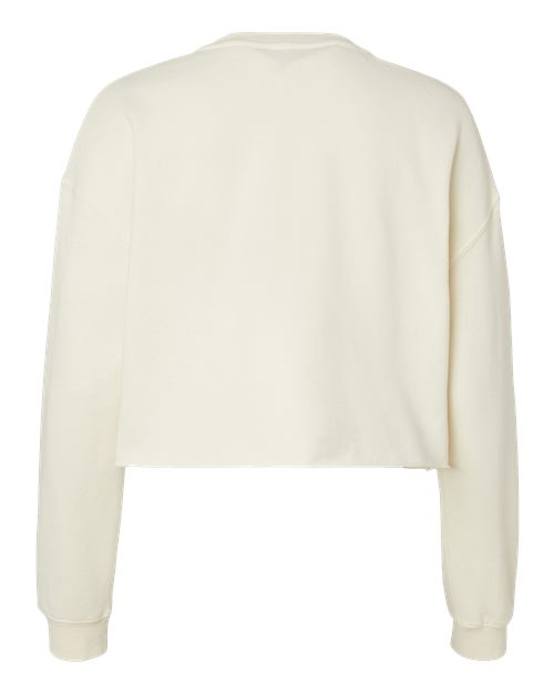 Independent Trading Co. AFX24CRP Women's Lightweight Crop Crewneck Sweatshirt #color_Bone