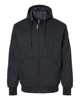 Independent Trading Co. EXP550Z Insulated Canvas Workwear Jacket #color_Black