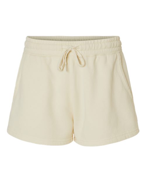 Independent Trading Co. PRM20SRT Women’s Lightweight California Wave Wash Fleece Shorts #color_Bone