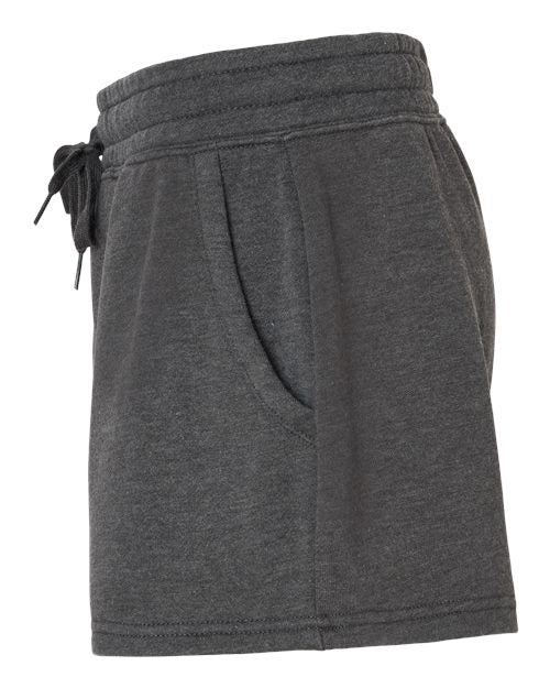 Independent Trading Co. PRM20SRT Women’s Lightweight California Wave Wash Fleece Shorts #color_Shadow