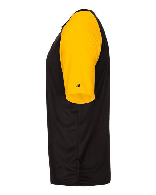 Badger 4230 Breakout T-Shirt #color_Black/ Gold