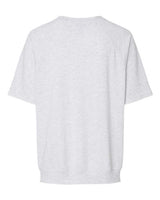 MV Sport W23711 Women's French Terry Short Sleeve Crewneck Pullover #color_Ash