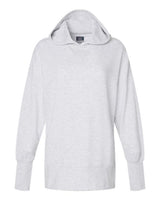 MV Sport W23720 Women's French Terry Hooded Sweatshirt #color_Ash