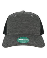 LEGACY ROADIE Five-Panel Trucker Cap #color_Black/ Black
